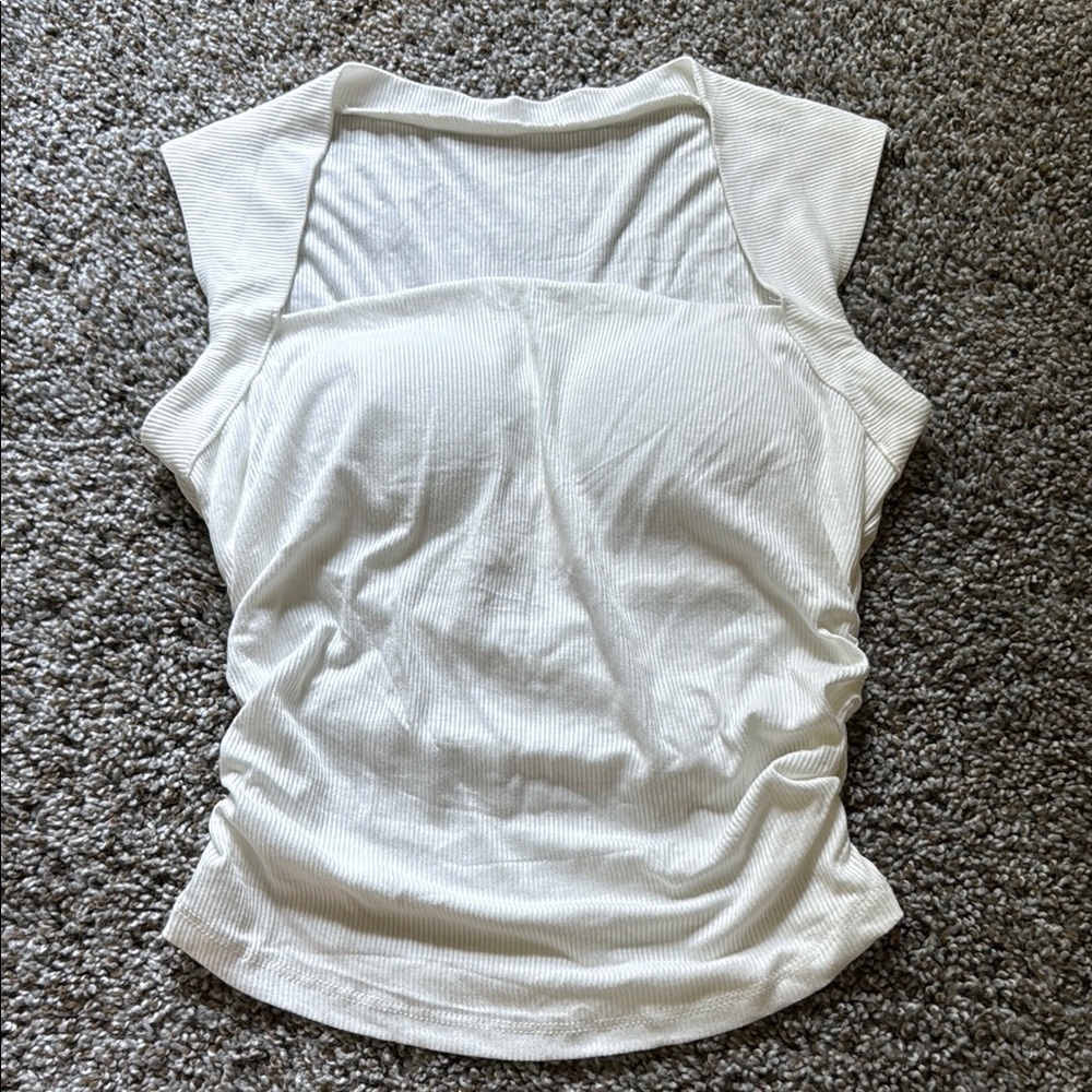 SHEIN Ruched Sleeveless Blouse with Built in Bra